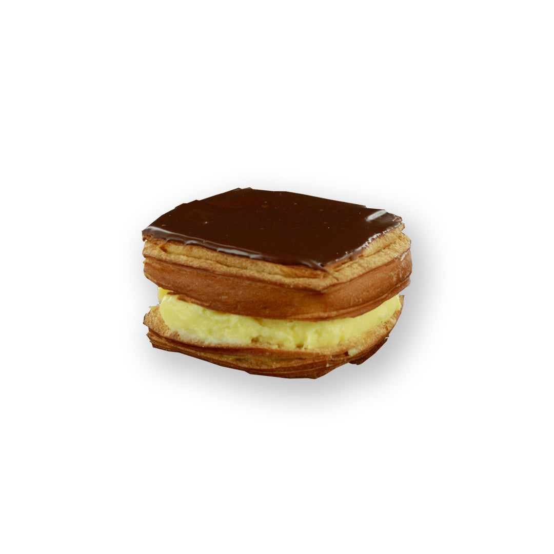 Crème koek met chocolade