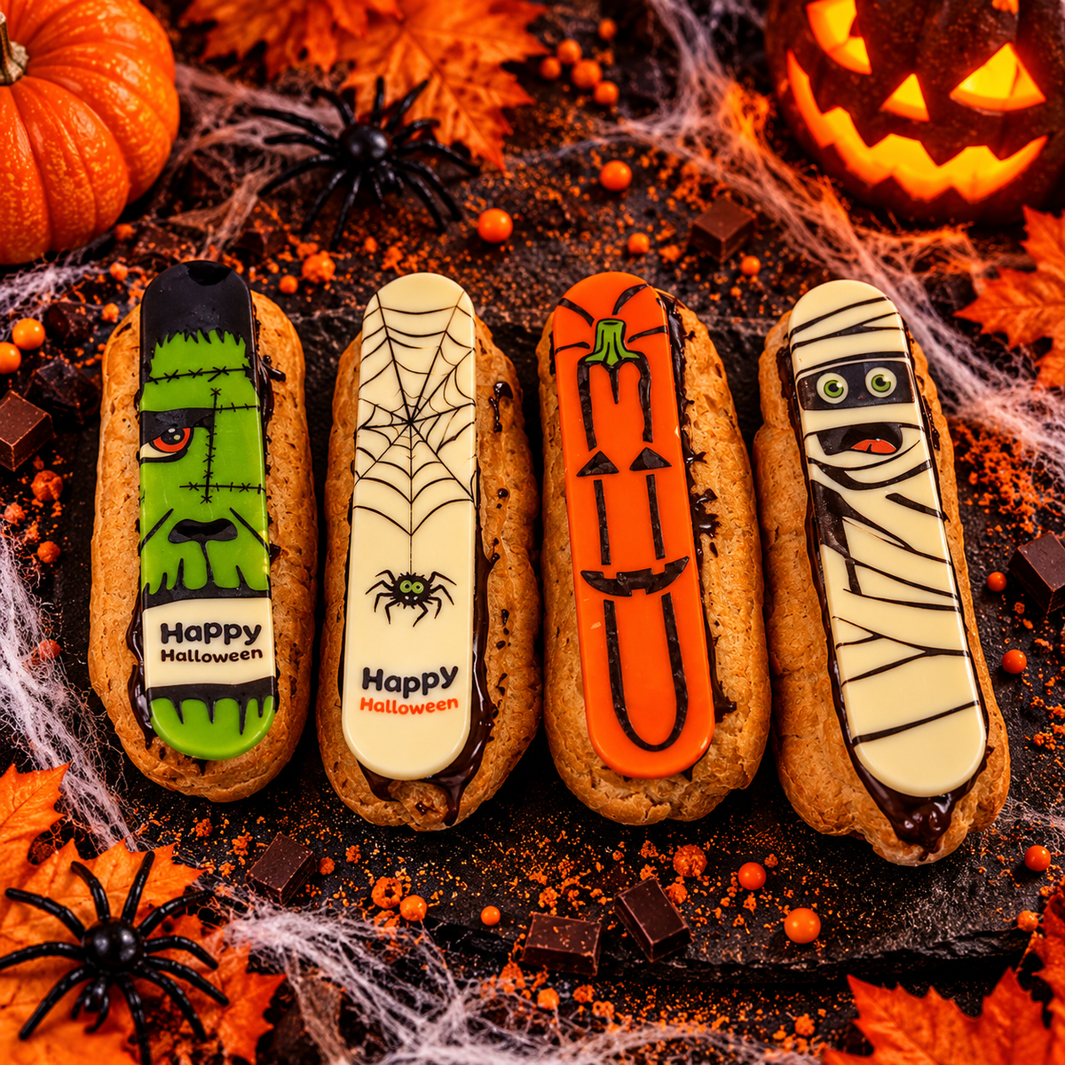 Eclair Halloween Assortiment 4 stuks